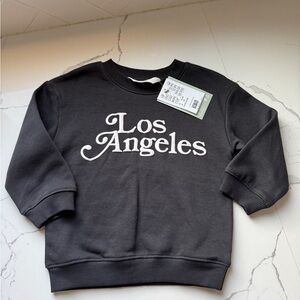 H&M Kids Gray Sweatshirt with Los Angeles Print
